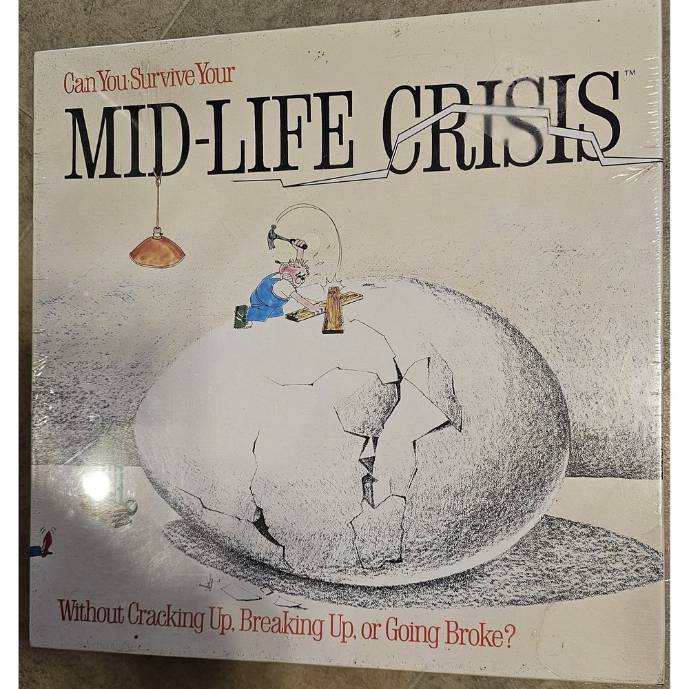 Vintage 1982 Mid-Life Crisis Board Game The Game Works Inc Factory Sealed New